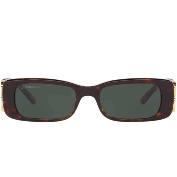 Authentic Balenciaga Dynasty BB0096S sunglasses dark tortoise